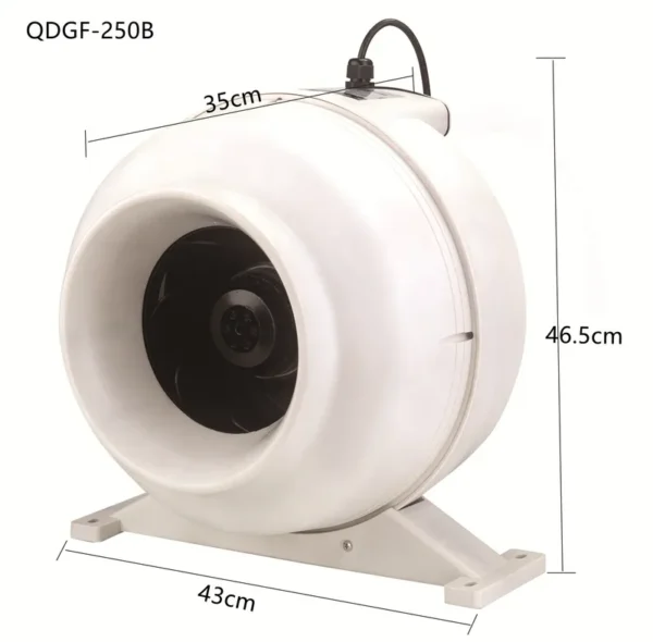 Flow Ventilation Air Extractor, 220 V, Plastic - view 4