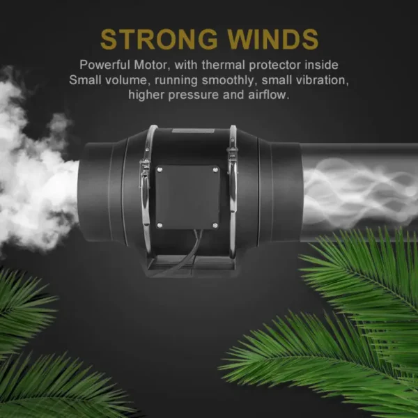 Fluid Duct Booster Fan, 4-12Inch, Axial - view 5