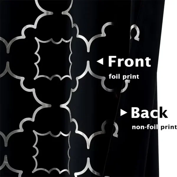 Foil Silver Blackout Curtain, Others - view 3
