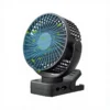 Foldable Mini Clip Fan, Portable, USB, 2000mAh, 3-Speed