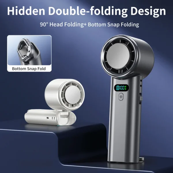 Foldable Mini Handheld Fan, Portable, LED, MOQ - view 5