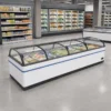 Food Display Island Freezer, 1100L, 220 V, Stainless Steel - view 3