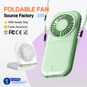 Free Foldable Neck Fan, 5 V, USB