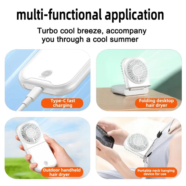 Free Foldable Neck Fan, 5 V, USB - view 4