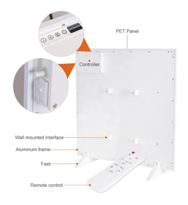 Freestanding Electrical Infrared Panel, 600W, WIFI - view 5