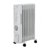 Freestanding Ptc Oil-filled Radiator, Portable, 1500 W, Metal