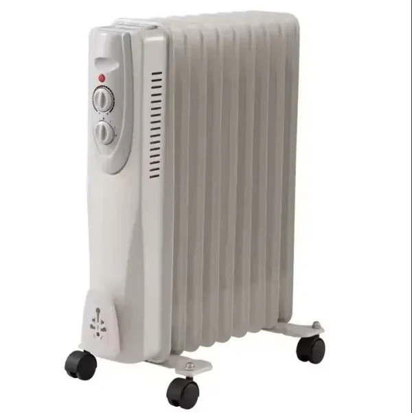 Freestanding Ptc Oil-filled Radiator, Portable, 1500 W, Metal - view 2