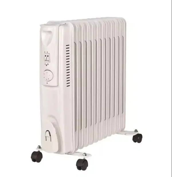 Freestanding Ptc Oil-filled Radiator, Portable, 1500 W, Metal - view 3