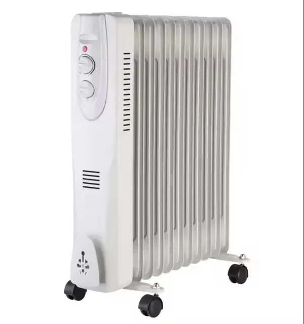 Freestanding Ptc Oil-filled Radiator, Portable, 1500 W, Metal - view 4