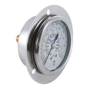 Freon Pressure Gauge Panel, 115BB, Stainless Steel