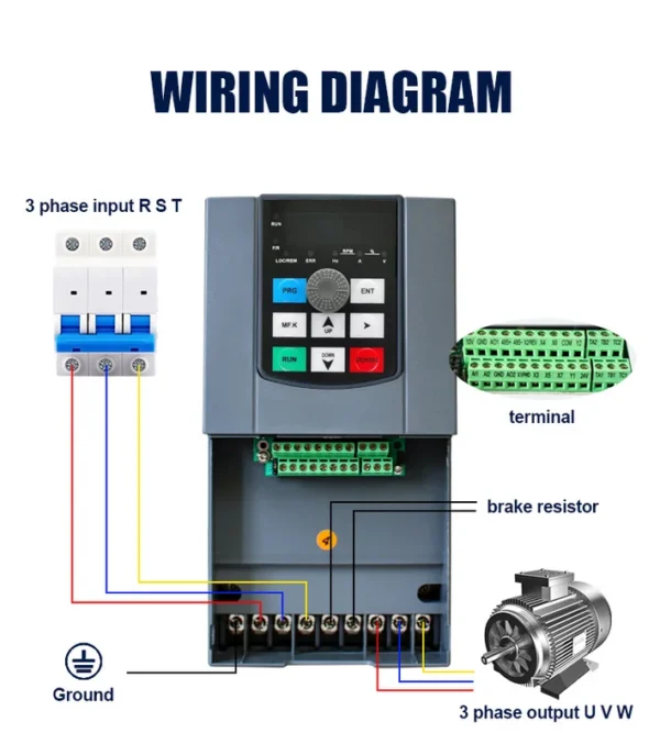 Frequency Converter for Blower, LC630A, 5.5kw, 7.5kw, VFD - view 5