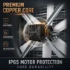 Frequency Negative Pressure Fan, Electric, Metal - view 2