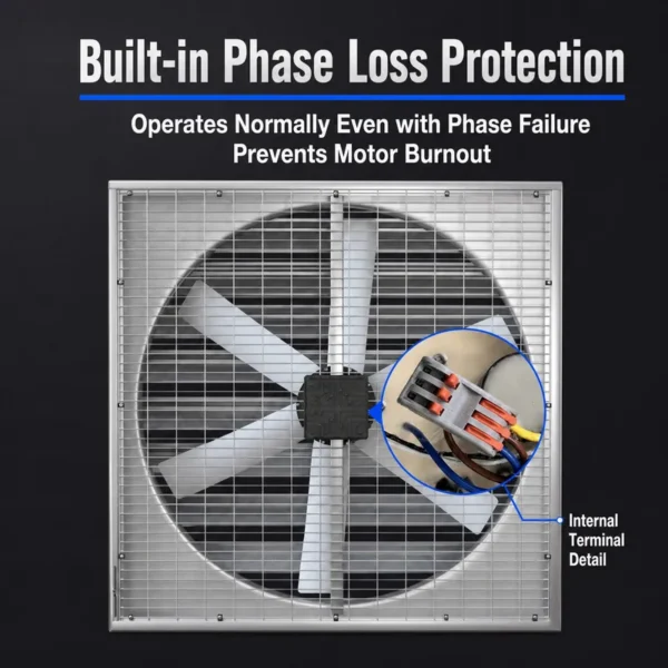 Frequency Negative Pressure Fan, Electric, Metal - view 4