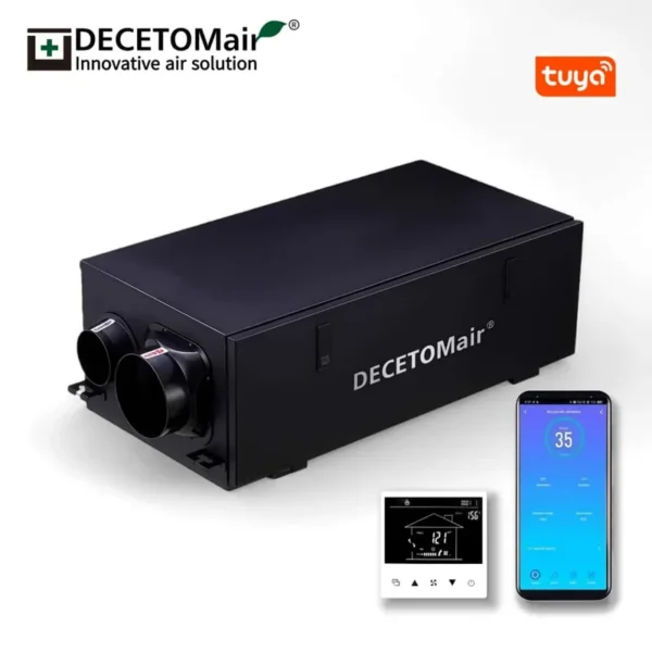 Fresh Ventilation System Dehumidifier, Ceiling, 55L, HEPA - view 2