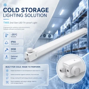 Frost Sensor Ready Freezer, IP65, LED, 20-60W, 5-Year