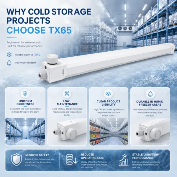 Frost Sensor Ready Freezer, IP65, LED, 20-60W, 5-Year - view 6