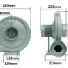 Fume Extractor, 550W, Centrifugal - view 3