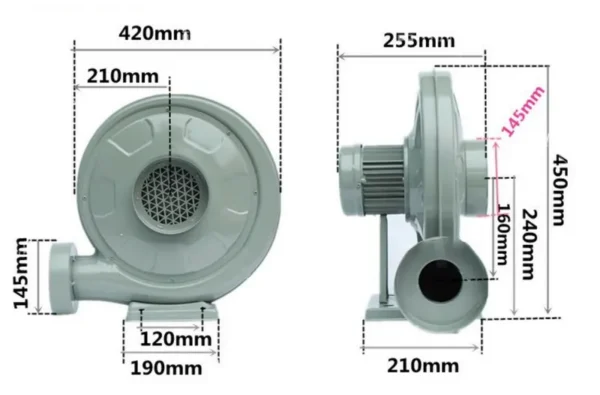 Fume Extractor, 550W, Centrifugal - view 3