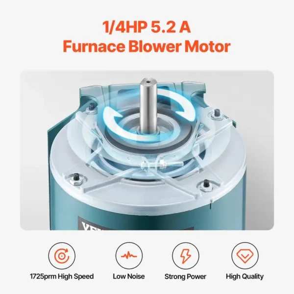 Furnace Blower, 1725, 115V - view 3