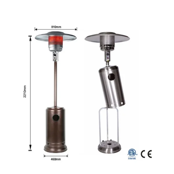 Gas Heater, Stainless, Steel, LPG - view 2