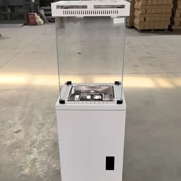 Gas Vertical Terrace Heater, Steel, Portable