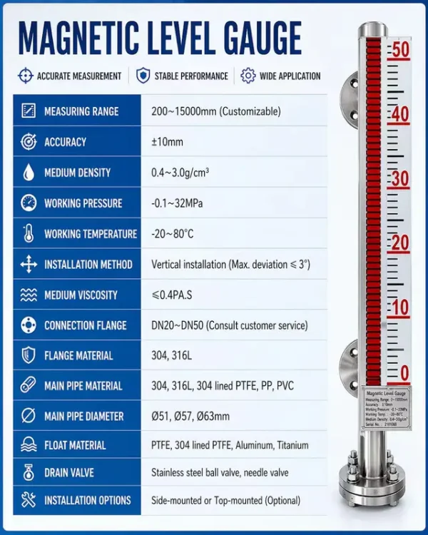 Gauge High Temperature Boiler, Metal, Float Level Switch - view 6