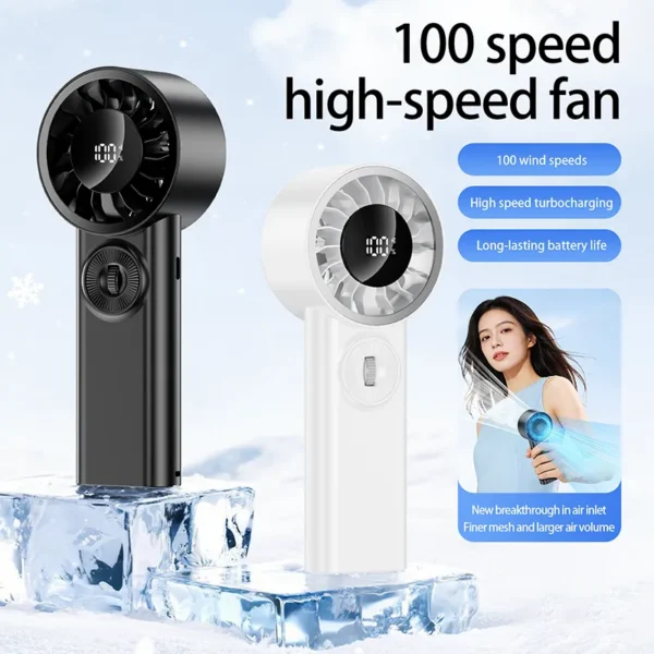 Gift Handheld High-speed Fan, USB, Portable, 100-Speed - view 2