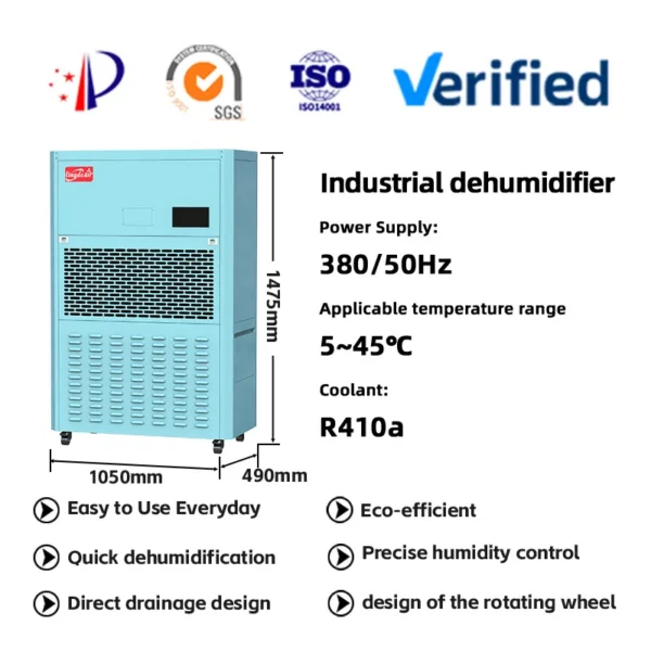 Greenhouse Dehumidifier, Portable, 368 - view 2
