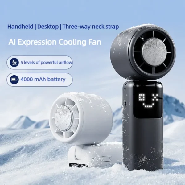 Hand-held Electric Cold Fan, USB, 4000mAh, Portable - view 3