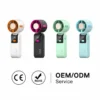 Handheld Foldable Portable Fan, USB, 1800mAh, Brushless