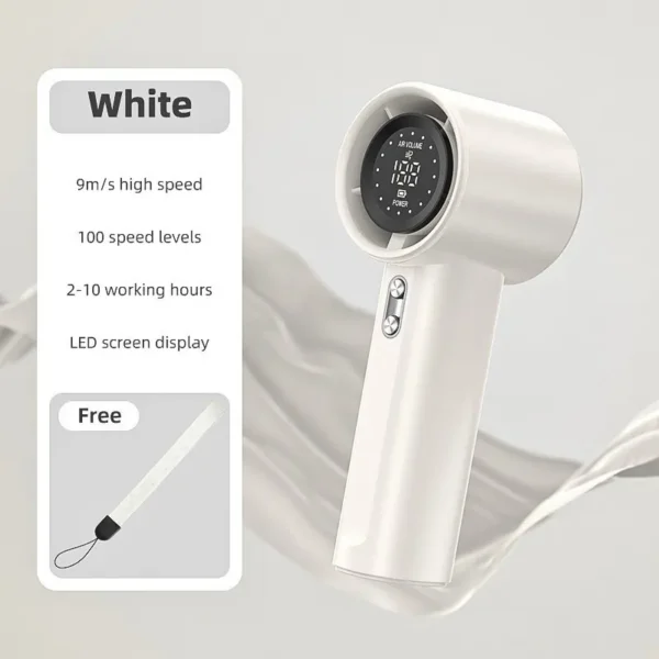 Handheld Foldable Portable Fan, USB, 4000mAh - view 3