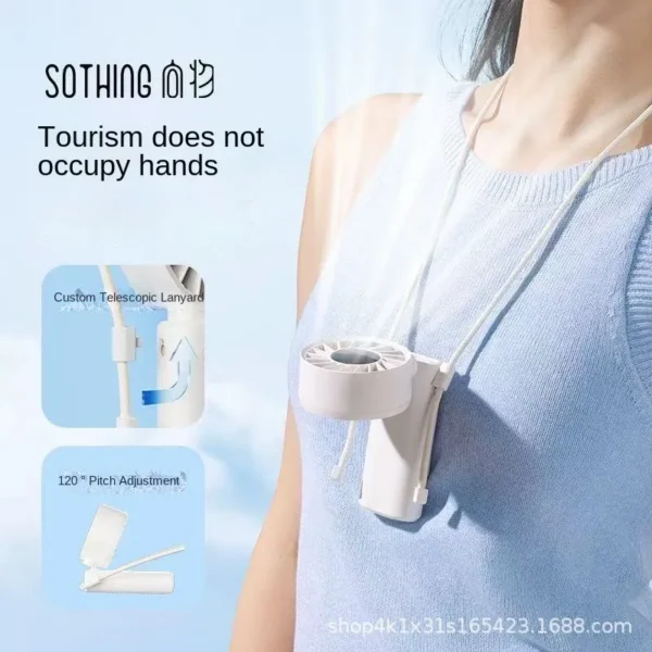 Handheld Folding Mini Fan, Portable, Brushless, USB - view 3
