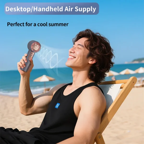 Handheld High Speed Fan, Portable, USB - view 2