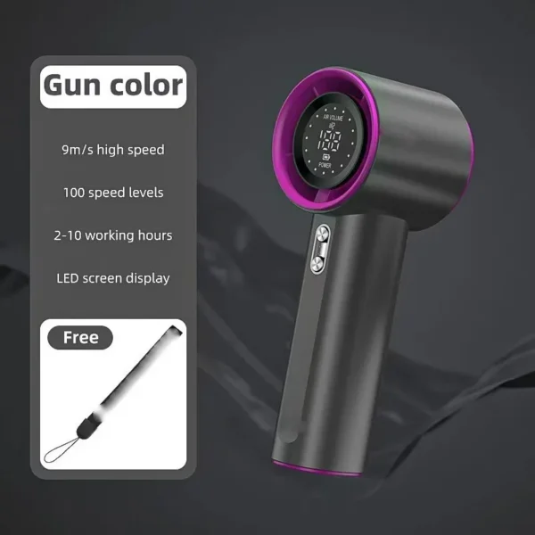 Handheld Mini Fan, 100-speed, USB, Portable, N68 - view 4