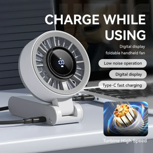 Handheld Mini Portable Fan, F133, USB, 1-100, Brushless - view 5