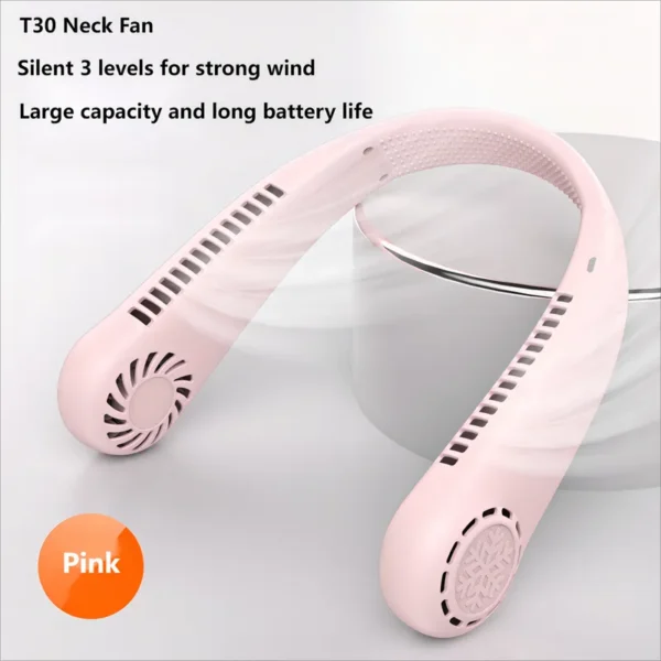 Hanging Neck Fan, Portable, 5.0, USB - view 2