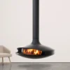 Hanging Suspended Fireplace, Ceiling, 1000mm - view 2