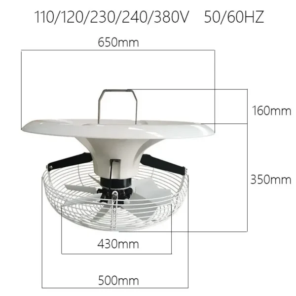 Hanging Vertical Circulation Fan, 380V, Electric - view 6