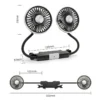 Headrest Mini Cooling Fan, 5V, 360° - view 6