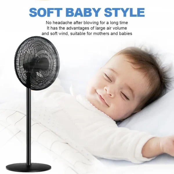 Height Stand Floor Fan, Plastic - view 4