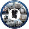 Hermetic Refrigeration Reciprocating Compressor, 2.5HP, R22 - view 5