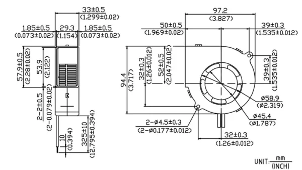 High Airflow Blower, 9733, 12V, BBQ - view 3