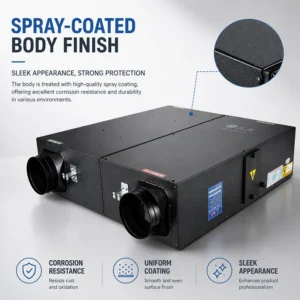 High Performance Duct Fan, ERV, 220 V, Corded Electric
