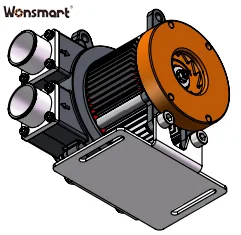 High-power Mini Turbo Blower, 40kpa, 3kw - view 4