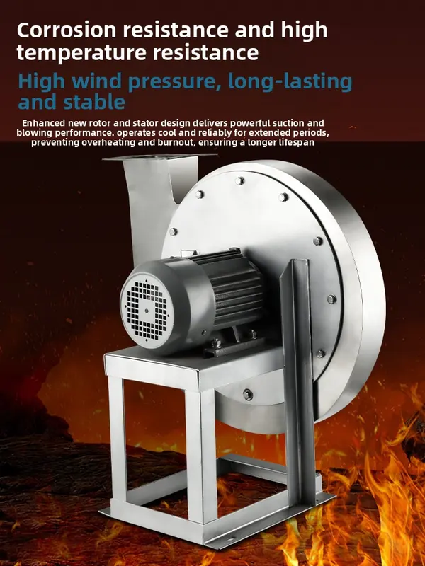 High-pressure Centrifugal Ventilator, 9-19, 304, Stainless - view 5