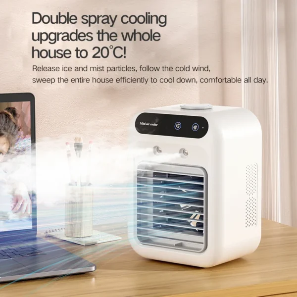 High Quality Air Cooler, 1800mAh, USB, Plastic - view 3