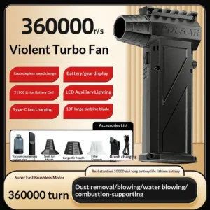 High-speed Brushless Motor, Portable, USB Cable Charging