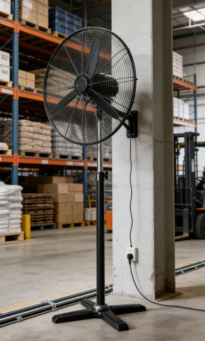 High-speed Industrial Ventilation Fan, 24-Inch, 180, Metal - view 3