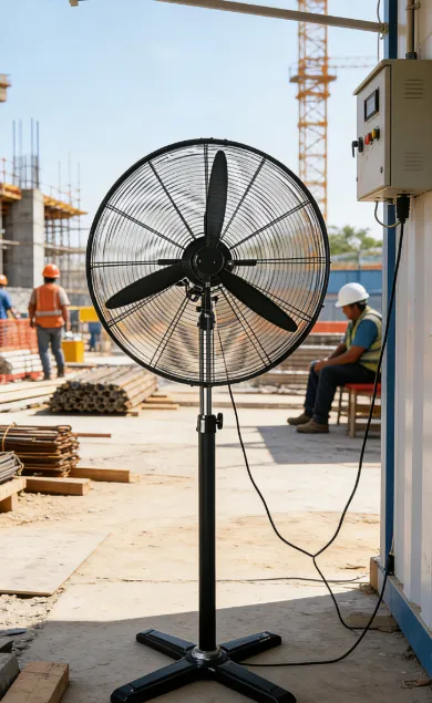 High-speed Industrial Ventilation Fan, 24-Inch, 180, Metal - view 4