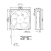 High-temperature Axial Fan, 80mm, 12V - view 5